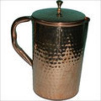 Hammered Copper Metal Jug