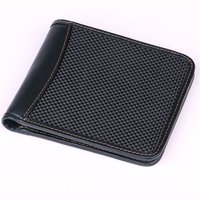genuine RFID Carbon Fiber Bifold Wallets For Men