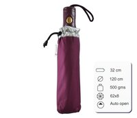 Emili Auto Maroon Umbrella
