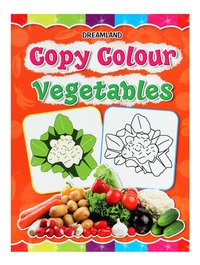 Book on Copy Colour Vegetables