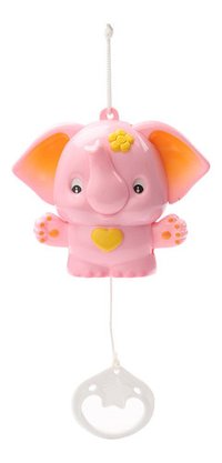 Musical Pulling Toy With Sweet Sound Elephant Pink