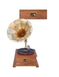 Wooden Gramophone Record Player In Rosewood