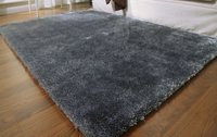 Solid Color Chinese Silk Shaggy Carpet
