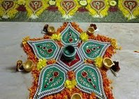 Wooden Rangoli
