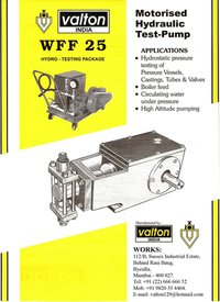 Motorised Hydraulic Pressure Test Pump