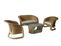 Leon Rattan Sofa Set
