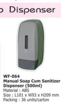 Manual Soap Cum Sanitizer Dispensers