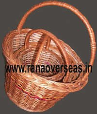 Short Size Bamboo Hanging Baskets