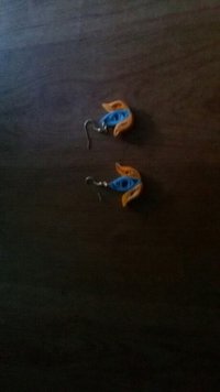 Lotus Paper Quilted Earrings