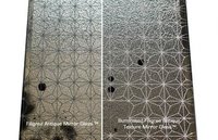Filigree Mirror Glass (On Textured Silver Mirror)