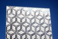 Sandblasted Etching On Front Of The Mirror AP Intercrossing