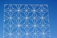 Sandblasted On Extra Clear Glass - Positive AP Estrella