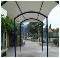 Walkway Structure At Hotel Entrance
