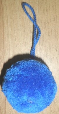 Quality Blue Acrylic Pom Pom Tassels