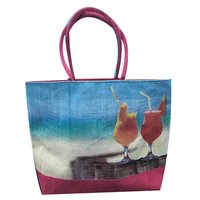 Highly Durable Jute Fancy Beach Bags