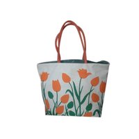 Printed Jute Designer Bag