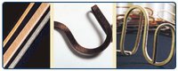 Fibre-Covered Rectangular Copper Strips