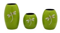 Lime Dragonfly Votive Lacquer Vietnam