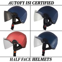 Autofy Universal Half Face Helmets For Motorcycle Riders