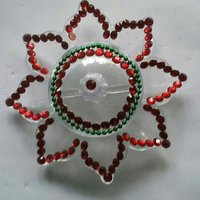 White Flower Acrylic Kumkum Box