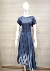 Grey Printed Dress