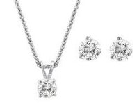 Diamond Pendant Set