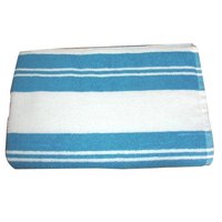 Striped Linen Bathroom Towel