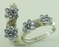 Designer Tanzanite Diamond Earrings
