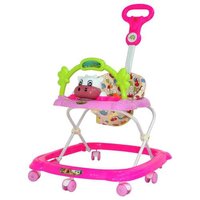 Pink Nettie Push Bar Walker