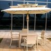 Poolside Table Chair Set with Umbrella