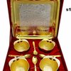 Apple Bowl Set Goldplated
