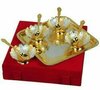 Silver And Goldplated Bowl Set (9Pcs)
