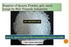 High Grade Quartz Silica Sand