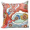 Kashmir Hand Embroidered Chain Stitch Modern Crewel Silk Cushion Cover