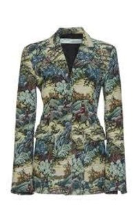 Tapestry Knitted Jacquard Woollen Top