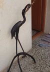 Crane Made Of Buffalo Horn