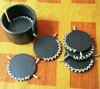 Black Stone Pottery Coaster