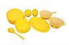 Yellow Plastic Dinner Set 32 Pcs