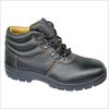 Black Leather Safety Shoes