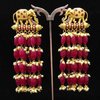 Temple Pearl Polki Earrings