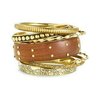 Wooden Brass Bangle Set