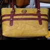 Ladies Yellow Leather Handbag
