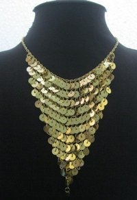 Fancy Cut Sequence Ladies Necklaces