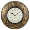 Horse Antique Wall Clock Brass