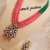 Designer Beads Kundan Necklace Set