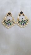 Long Life Blue Meena Earring