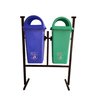 Plastic Twin Dustbin With Stand 80 Ltr