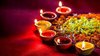 Decorative Red Diwali Diya