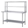 Work Table with Over Head Shelves