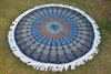 Indian Peacock Naptol Print Mandala Pattern Cotton Roundie